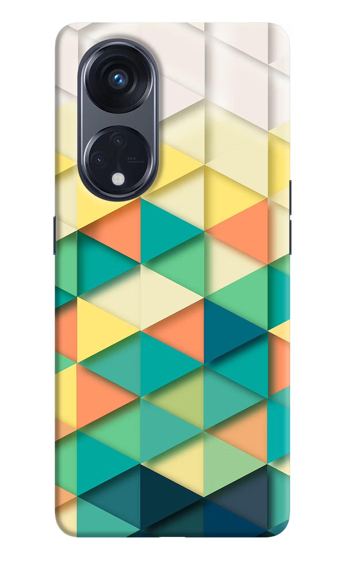 Abstract Oppo Reno8 T 5G Hard Case Back Cover by Casekaro
