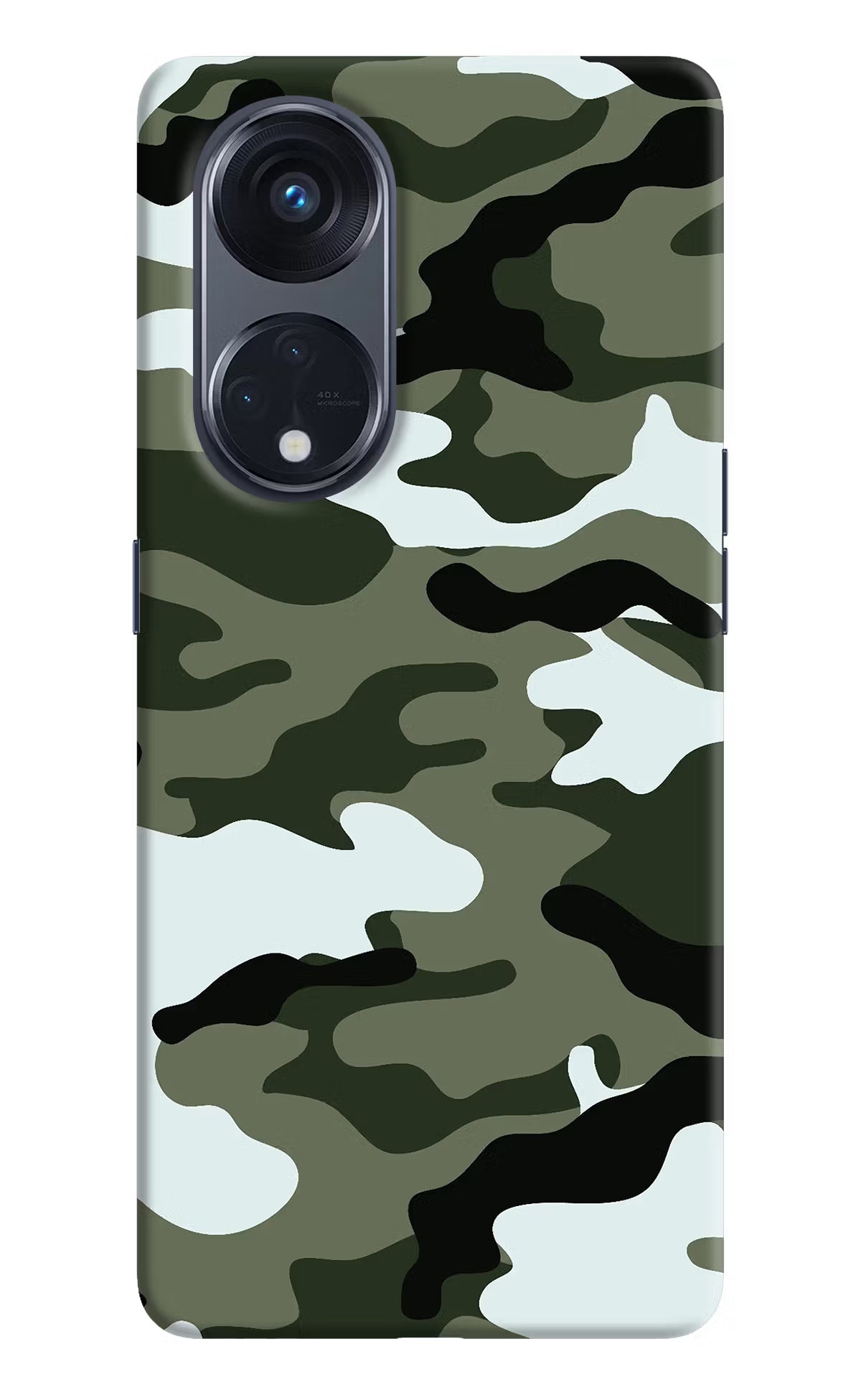 Camouflage Oppo Reno8 T 5G Hard Case Back Cover by Casekaro