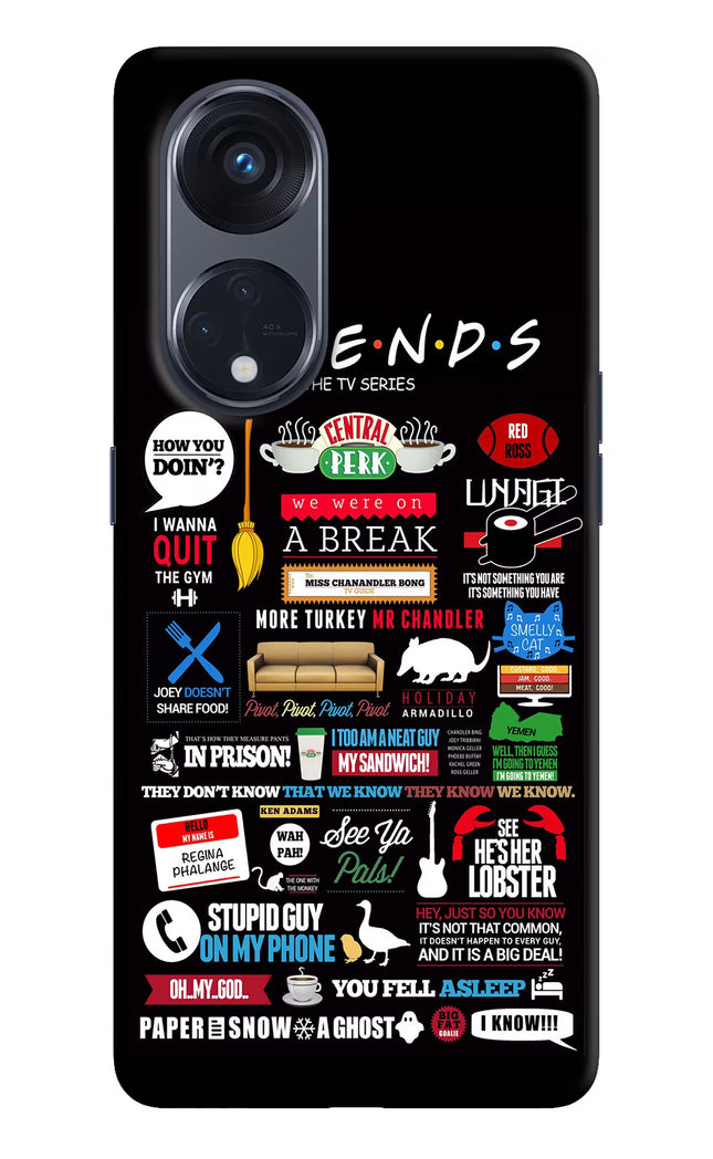 FRIENDS Oppo Reno8 T 5G Hard Case Back Cover by Casekaro