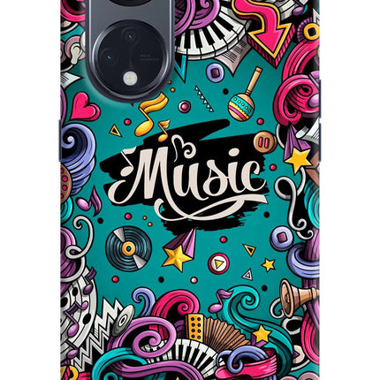 Music Graffiti Oppo Reno8 T 5G Hard Case Back Cover by Casekaro