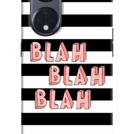 Blah Blah Blah Oppo Reno8 T 5G Hard Case Back Cover by Casekaro