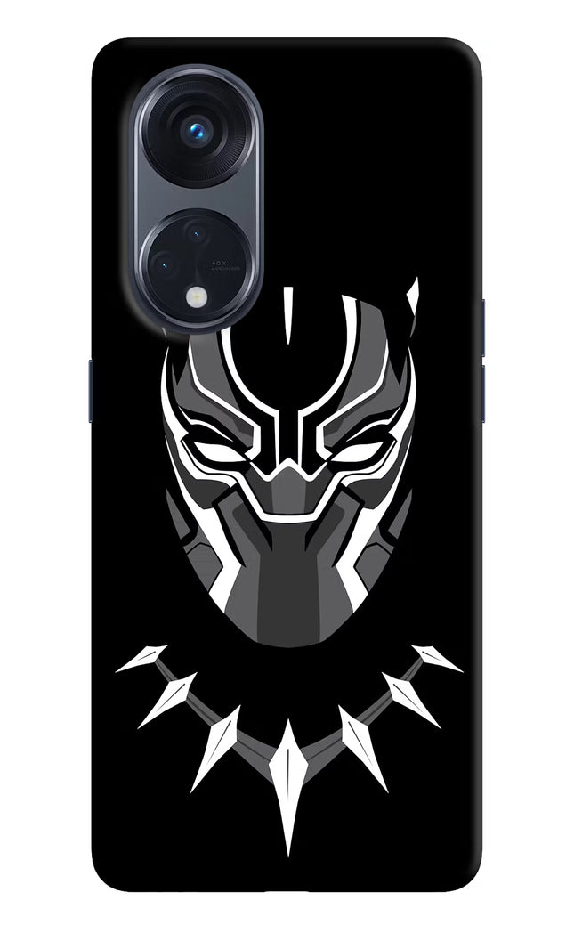 Black Panther Oppo Reno8 T 5G Hard Case Back Cover by Casekaro
