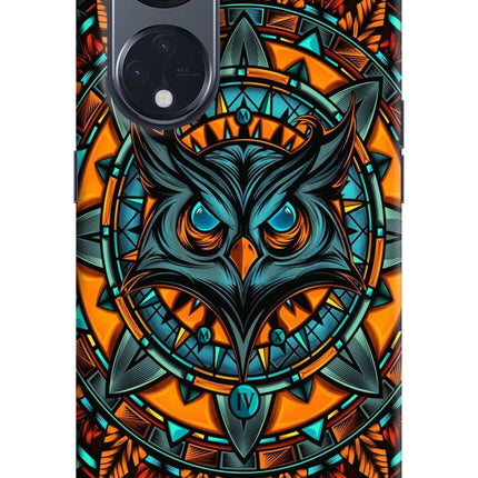 Angry Owl Art Oppo Reno8 T 5G Hard Case Back Cover by Casekaro