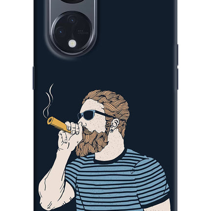 Smoking Oppo Reno8 T 5G Hard Case Back Cover by Casekaro