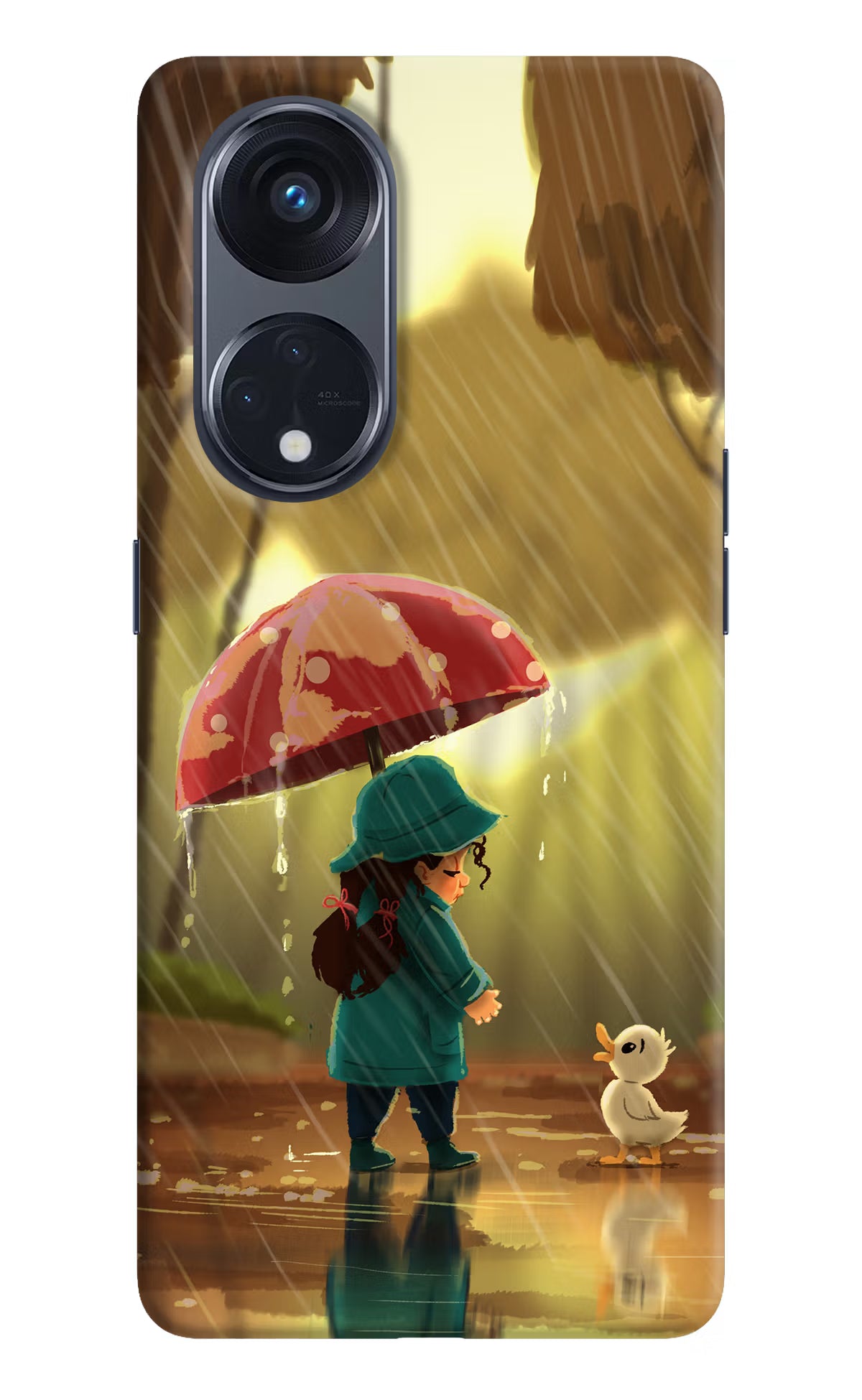 Rainy Day Oppo Reno8 T 5G Hard Case Back Cover by Casekaro