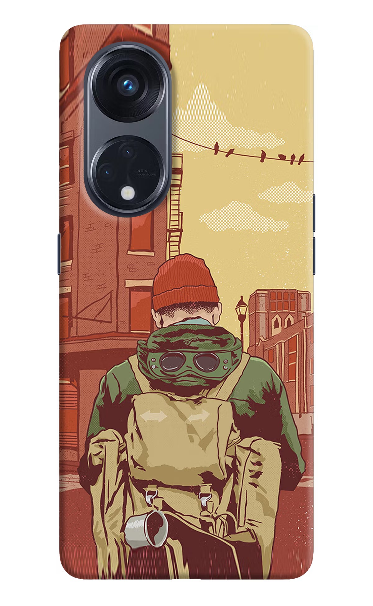 Adventurous Oppo Reno8 T 5G Hard Case Back Cover by Casekaro