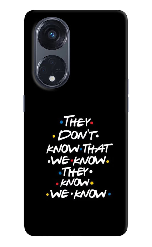 FRIENDS Dialogue Oppo Reno8 T 5G Hard Case Back Cover by Casekaro