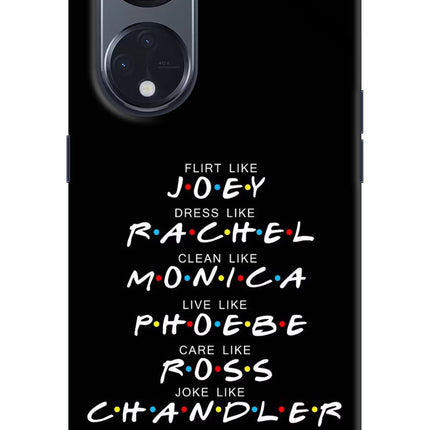 FRIENDS Character Oppo Reno8 T 5G Hard Case Back Cover by Casekaro
