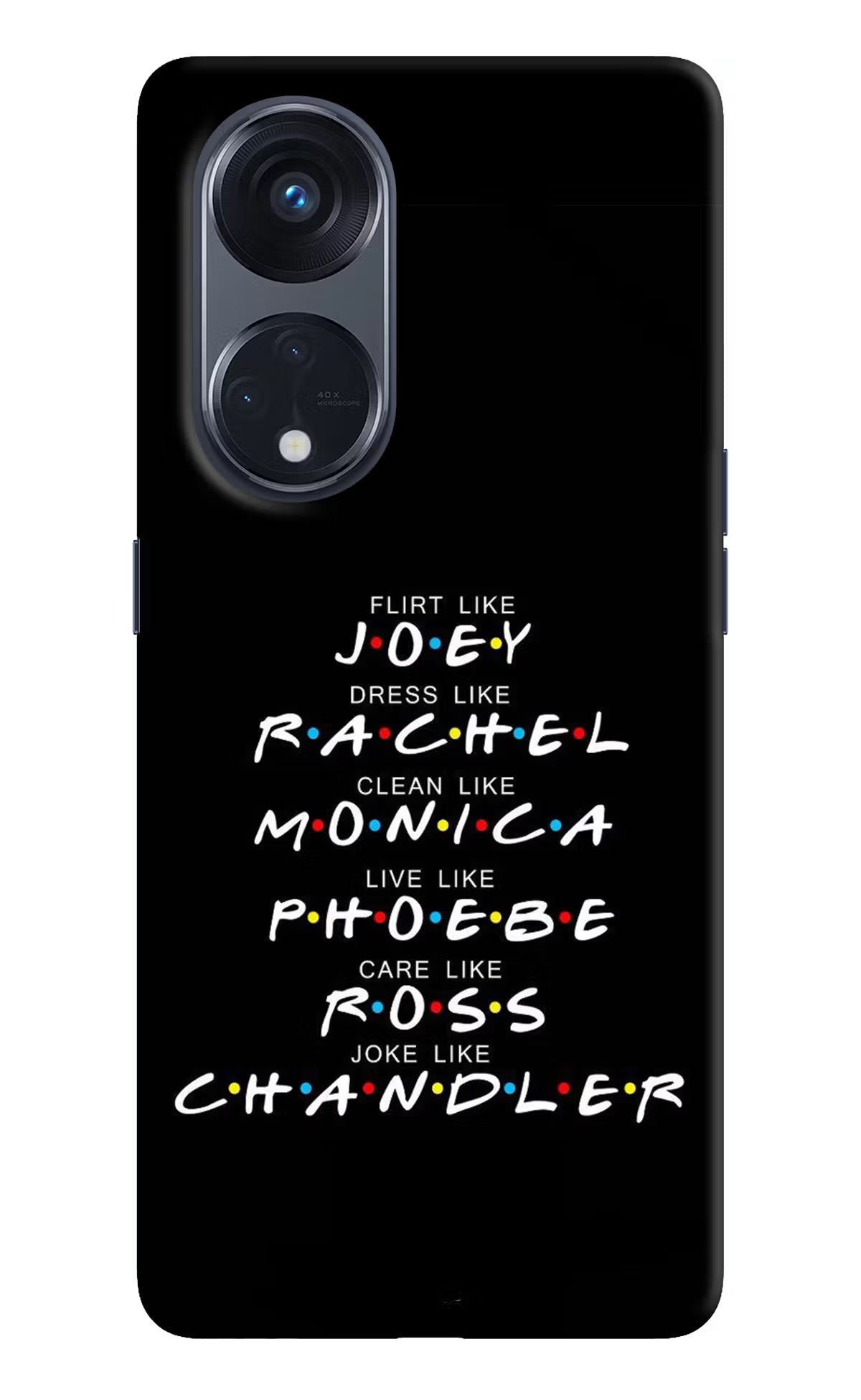 FRIENDS Character Oppo Reno8 T 5G Hard Case Back Cover by Casekaro