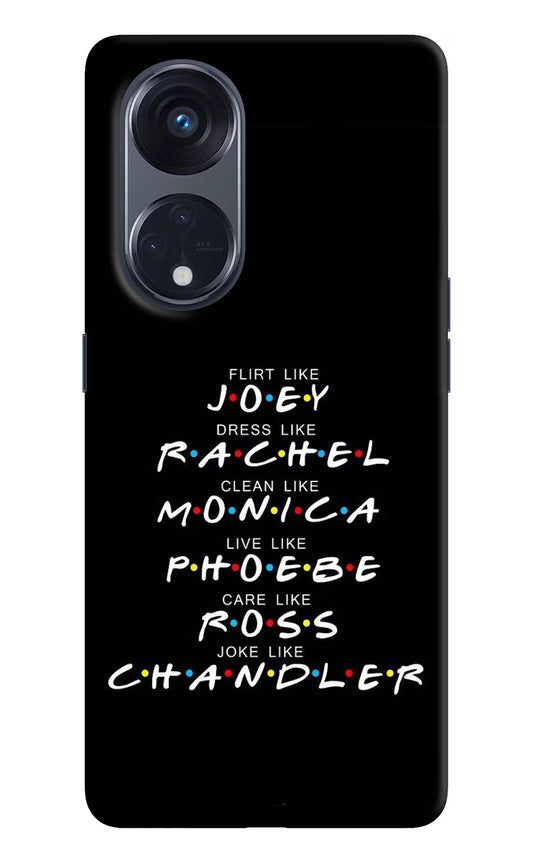 FRIENDS Character Oppo Reno8 T 5G Hard Case Back Cover by Casekaro