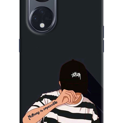 Aesthetic Boy Oppo Reno8 T 5G Hard Case Back Cover by Casekaro