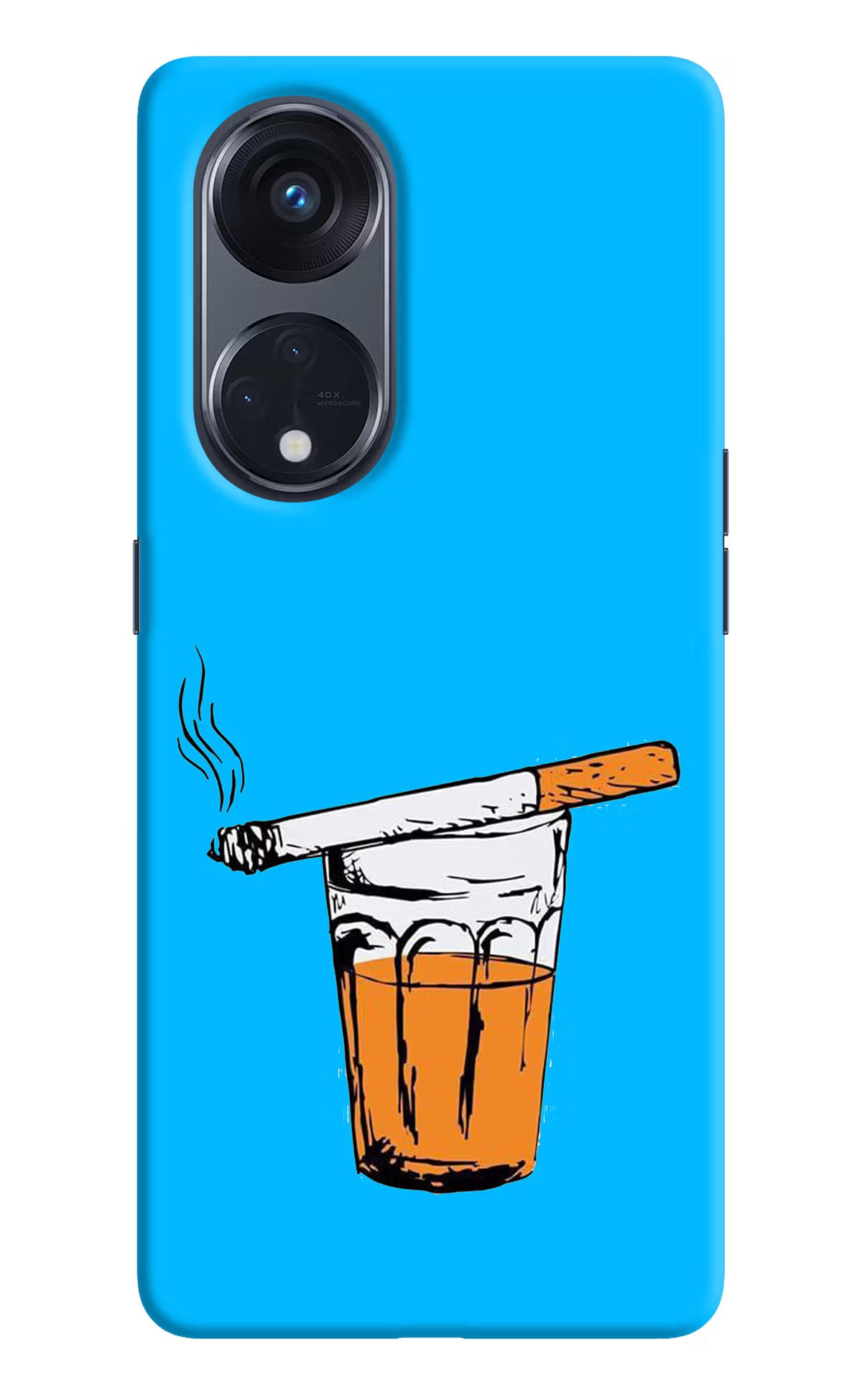 Chai Sutta Oppo Reno8 T 5G Hard Case Back Cover by Casekaro