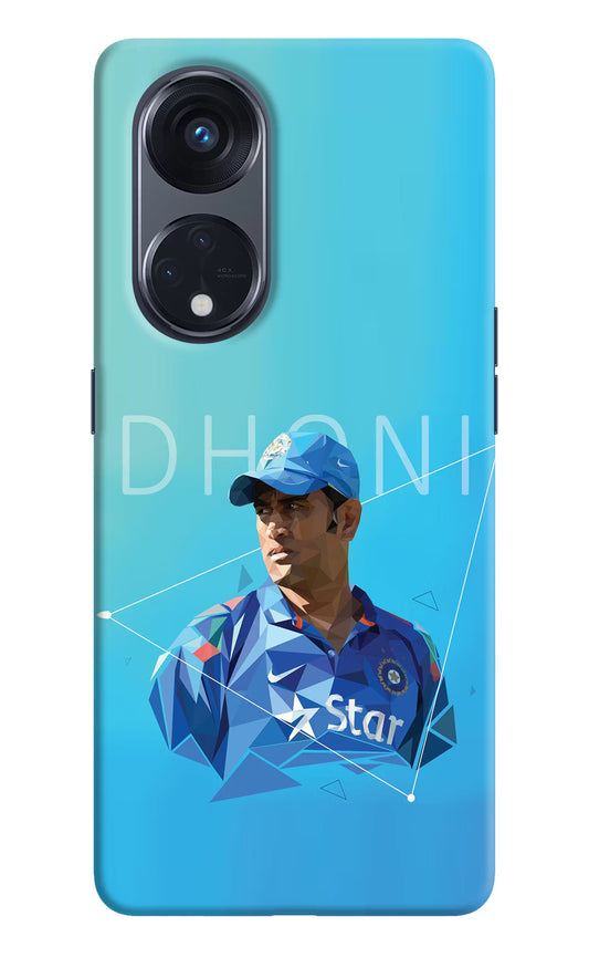 Dhoni Artwork Oppo Reno8 T 5G Hard Case Back Cover by Casekaro