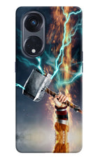 Thor Hammer Mjolnir Oppo Reno8 T 5G Hard Case Back Cover by Casekaro