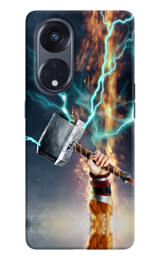 Thor Hammer Mjolnir Oppo Reno8 T 5G Hard Case Back Cover by Casekaro