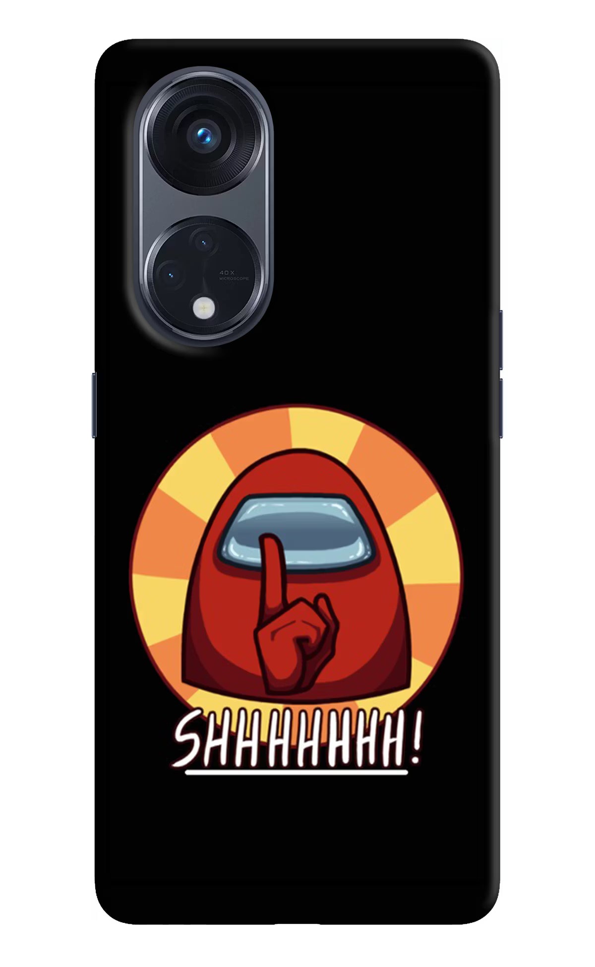 Among Us Shhh! Oppo Reno8 T 5G Hard Case Back Cover by Casekaro