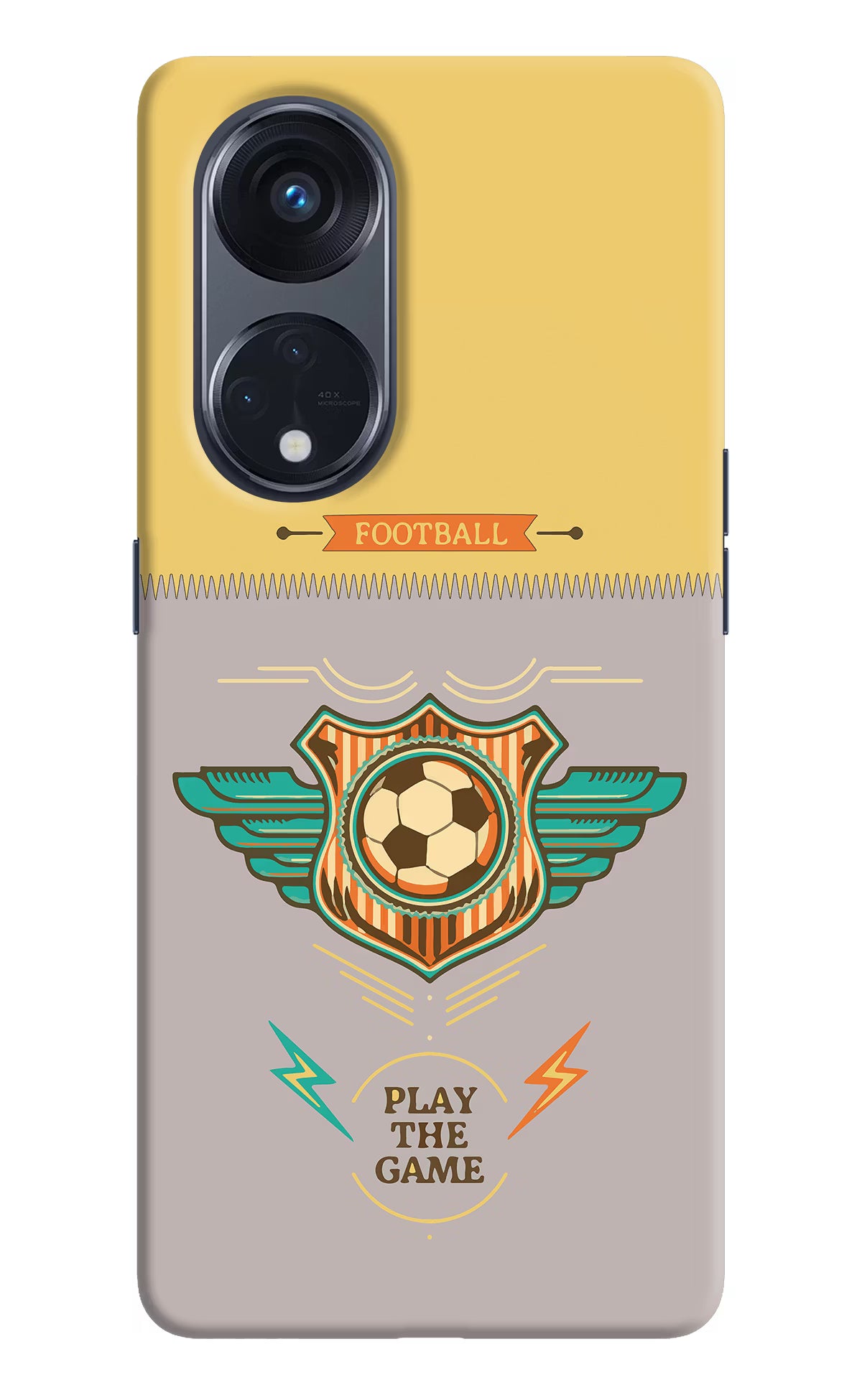 Football Oppo Reno8 T 5G Hard Case Back Cover by Casekaro