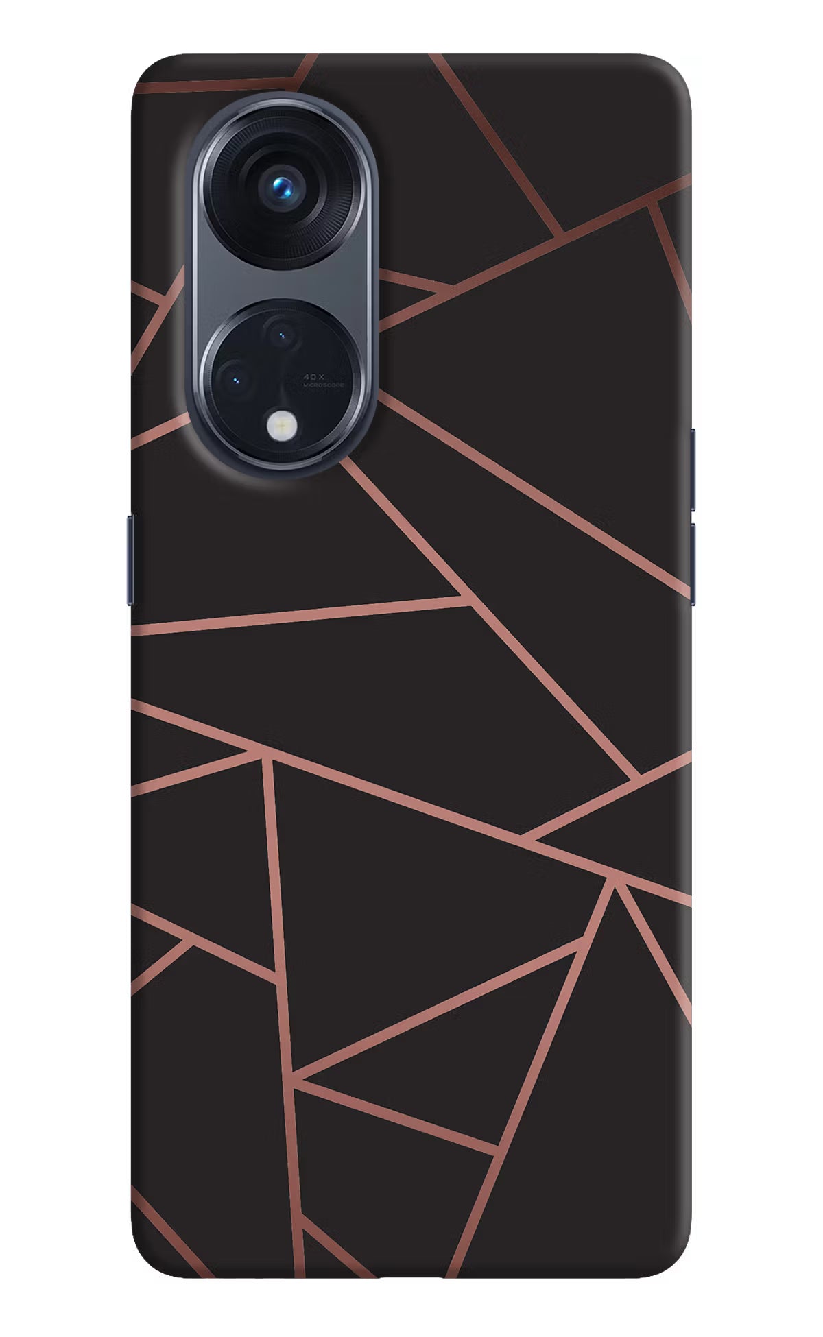 Geometric Pattern Oppo Reno8 T 5G Hard Case Back Cover by Casekaro