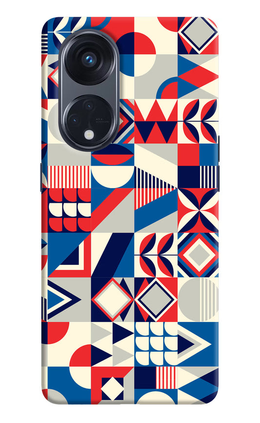 Colorful Pattern Oppo Reno8 T 5G Hard Case Back Cover by Casekaro