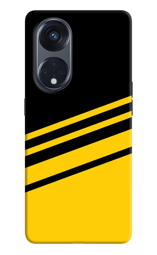 Yellow Shades Oppo Reno8 T 5G Hard Case Back Cover by Casekaro