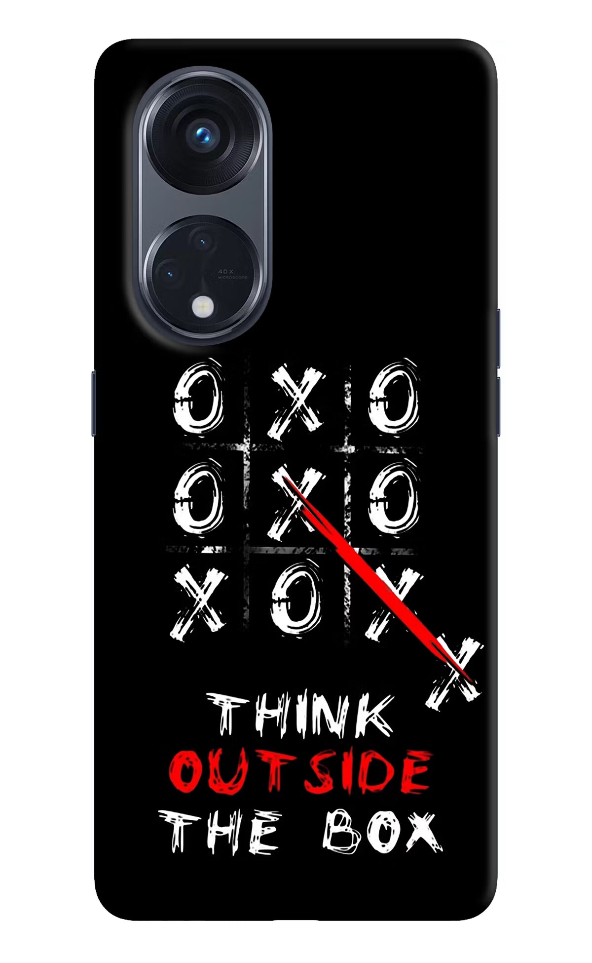 Think out of the BOX Oppo Reno8 T 5G Hard Case Back Cover by Casekaro