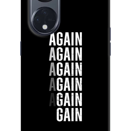 Again Again Gain Oppo Reno8 T 5G Hard Case Back Cover by Casekaro