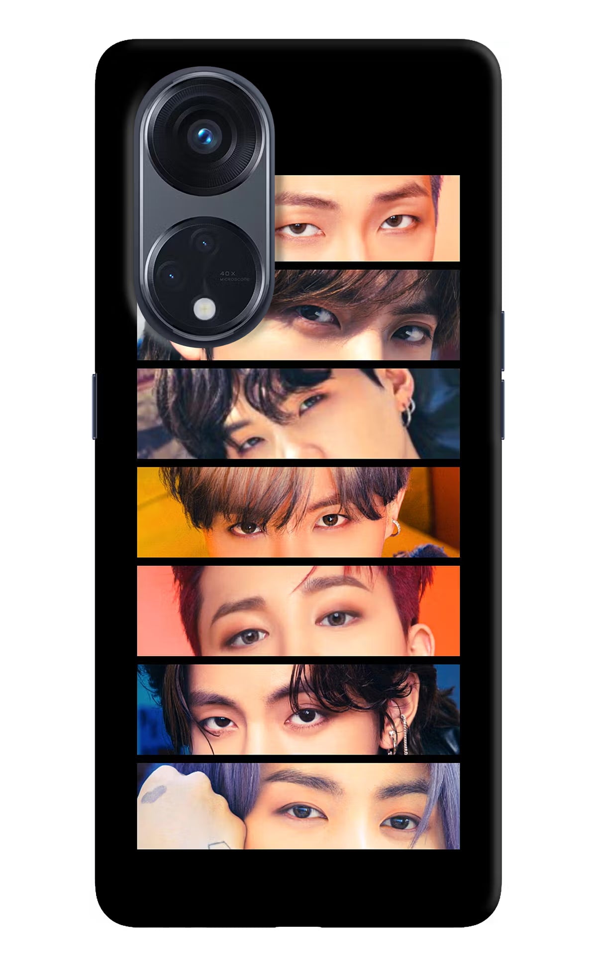 BTS Eyes Oppo Reno8 T 5G Hard Case Back Cover by Casekaro