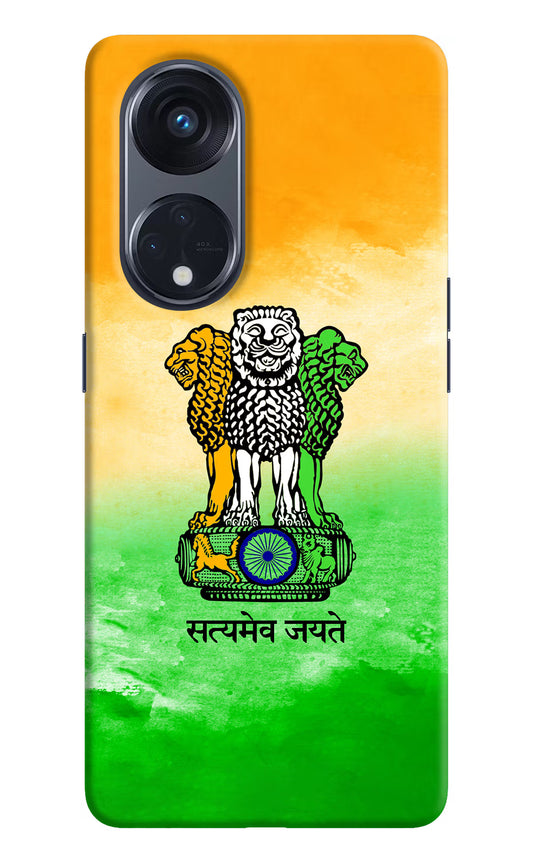 Satyamev Jayate Flag Oppo Reno8 T 5G Hard Case Back Cover by Casekaro
