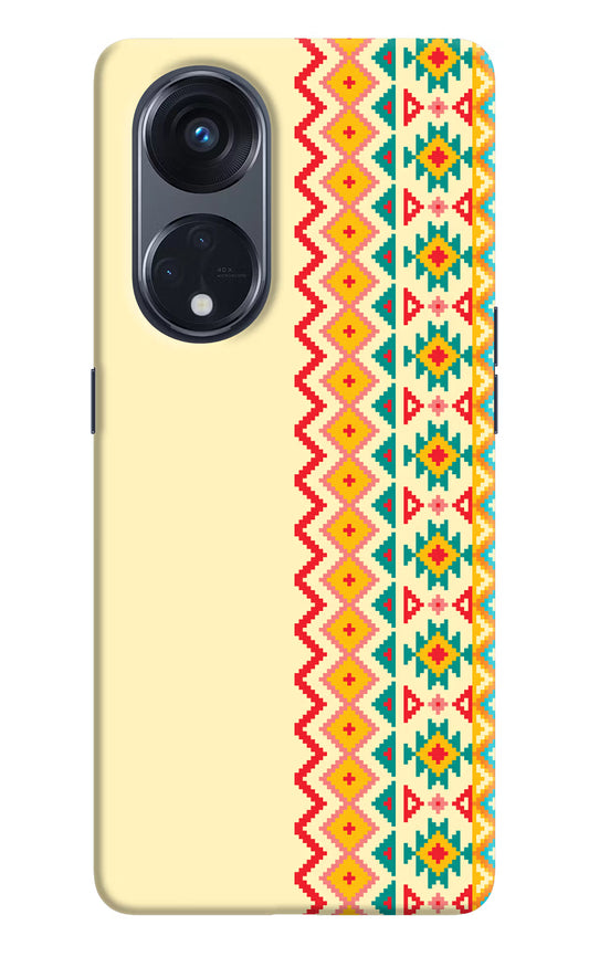 Ethnic Seamless Oppo Reno8 T 5G Hard Case Back Cover by Casekaro