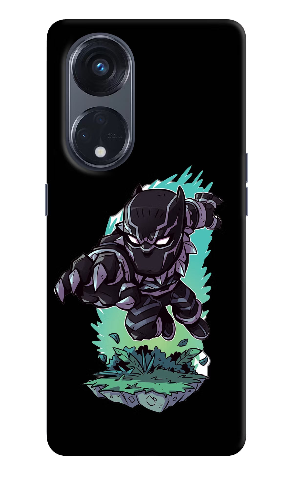Black Panther Oppo Reno8 T 5G Hard Case Back Cover by Casekaro