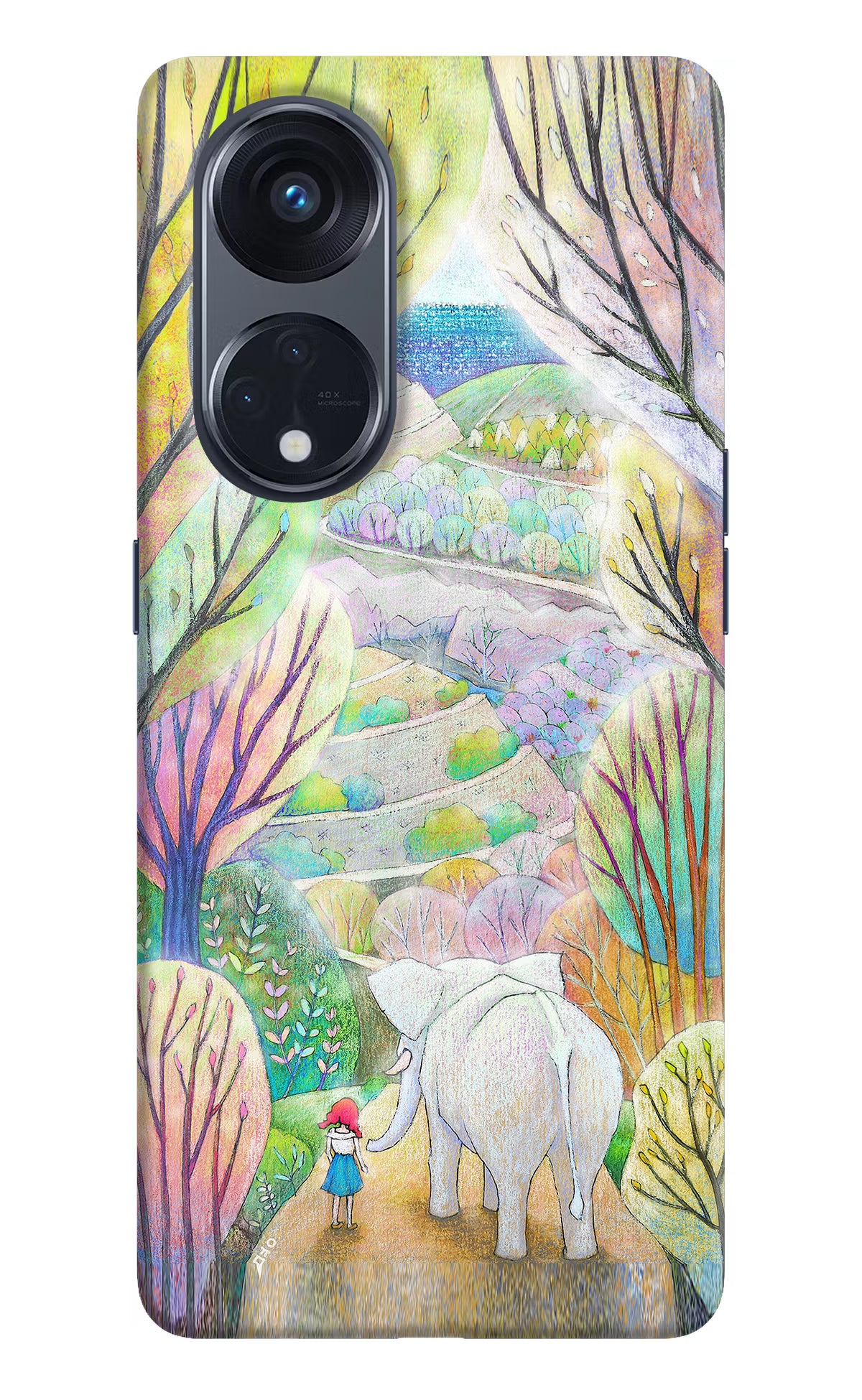 Nature Painting Oppo Reno8 T 5G Hard Case Back Cover by Casekaro