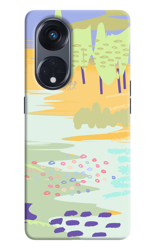 Scenery Oppo Reno8 T 5G Hard Case Back Cover by Casekaro