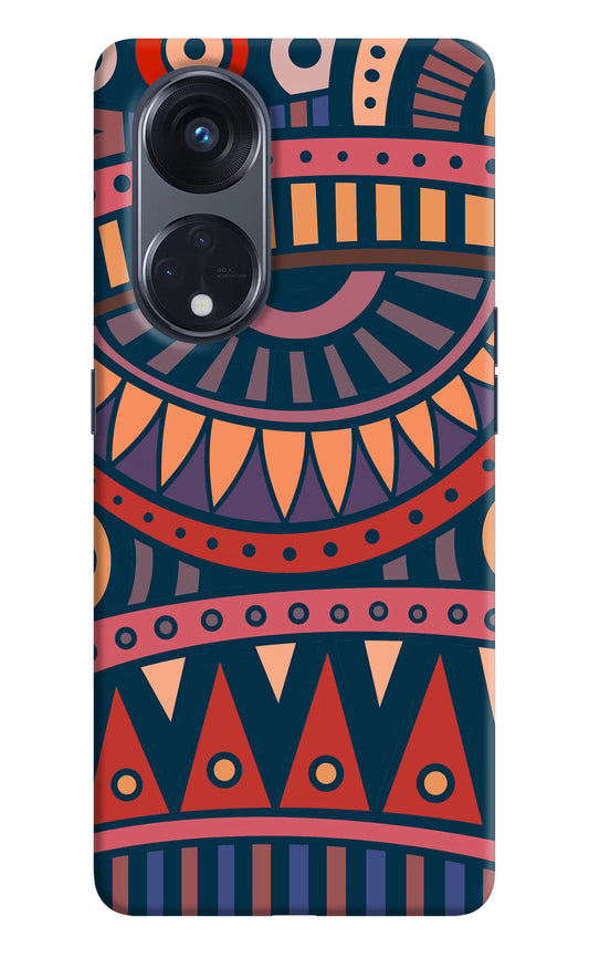 African Culture Design Oppo Reno8 T 5G Hard Case Back Cover by Casekaro