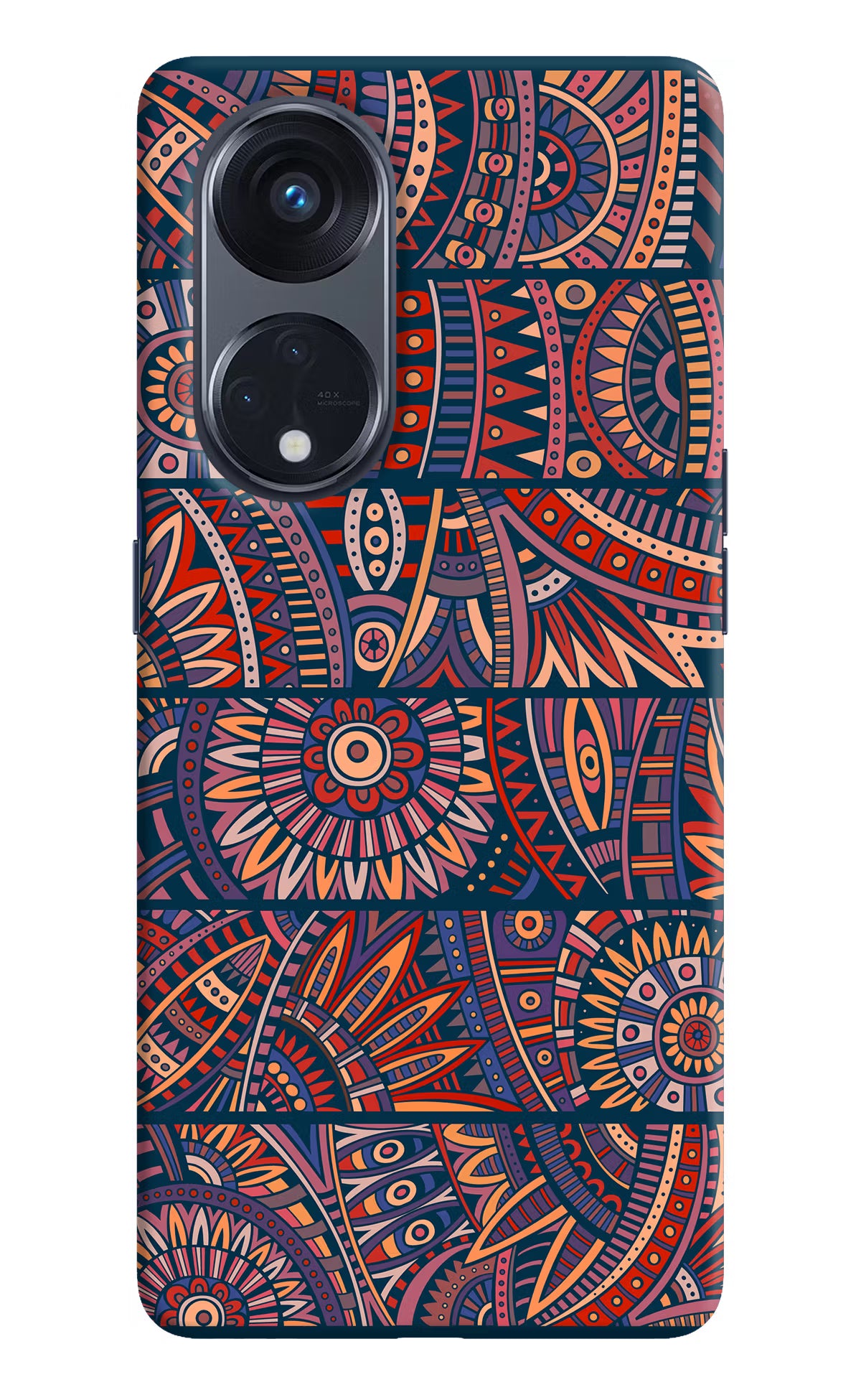 African Culture Design Oppo Reno8 T 5G Hard Case Back Cover by Casekaro