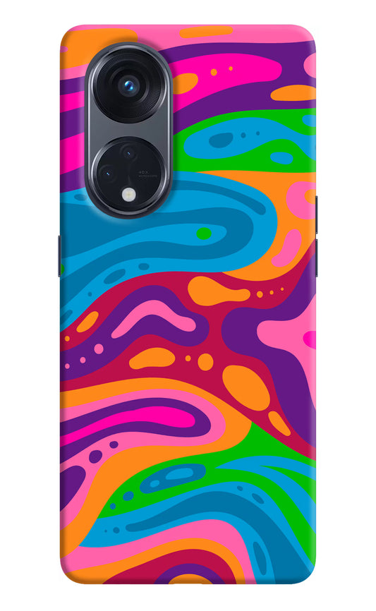 Trippy Pattern Oppo Reno8 T 5G Hard Case Back Cover by Casekaro