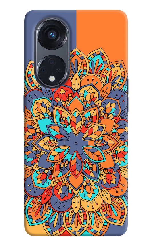 Color Mandala Oppo Reno8 T 5G Hard Case Back Cover by Casekaro