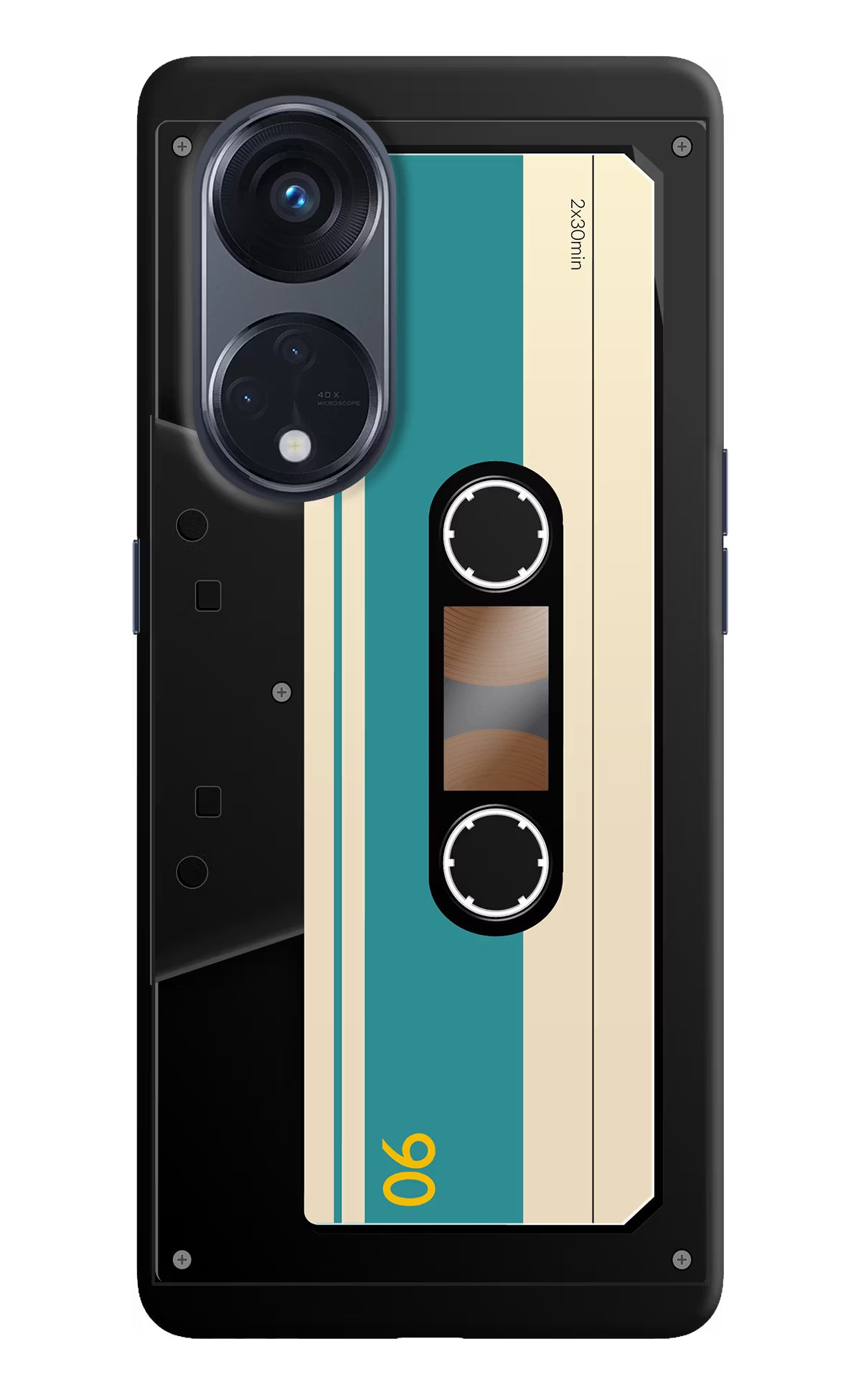 Cassette Oppo Reno8 T 5G Hard Case Back Cover by Casekaro