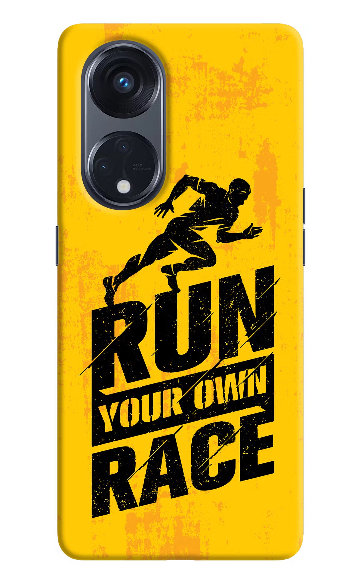 Run Your Own Race Oppo Reno8 T 5G Hard Case Back Cover by Casekaro