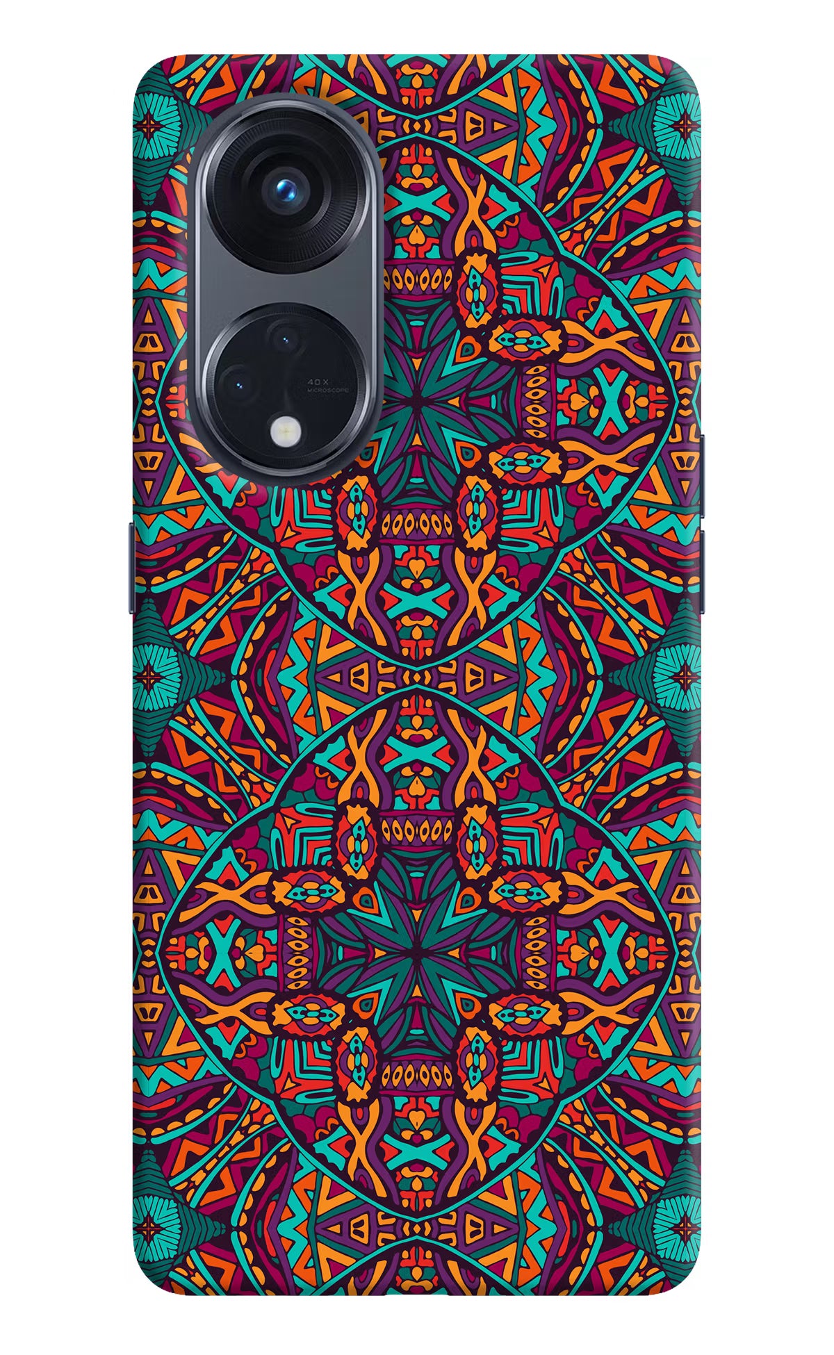 Colour Mandala Oppo Reno8 T 5G Hard Case Back Cover by Casekaro