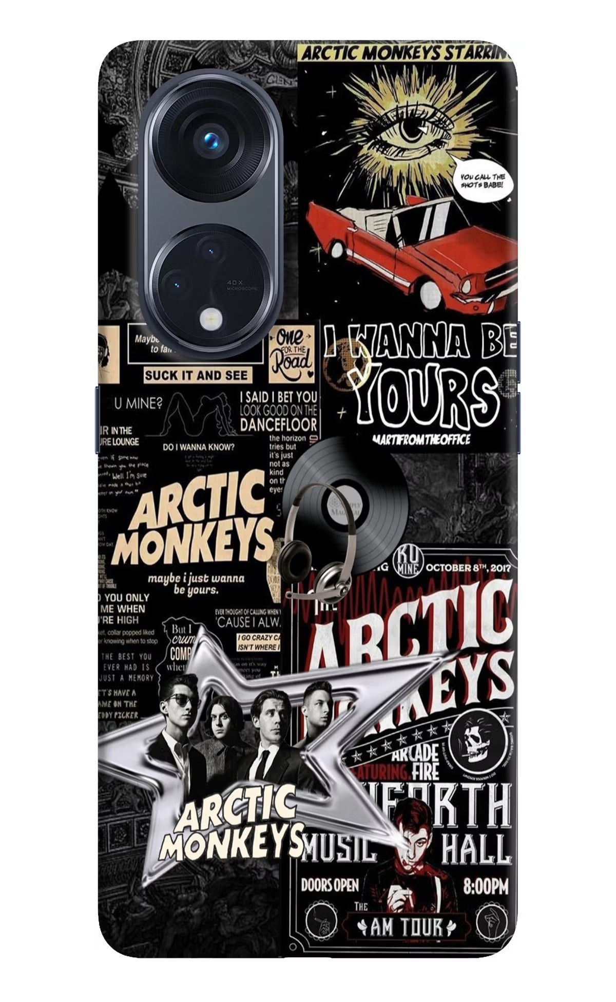 Arctic Monkeys Oppo Reno8 T 5G Hard Case Back Cover by Casekaro