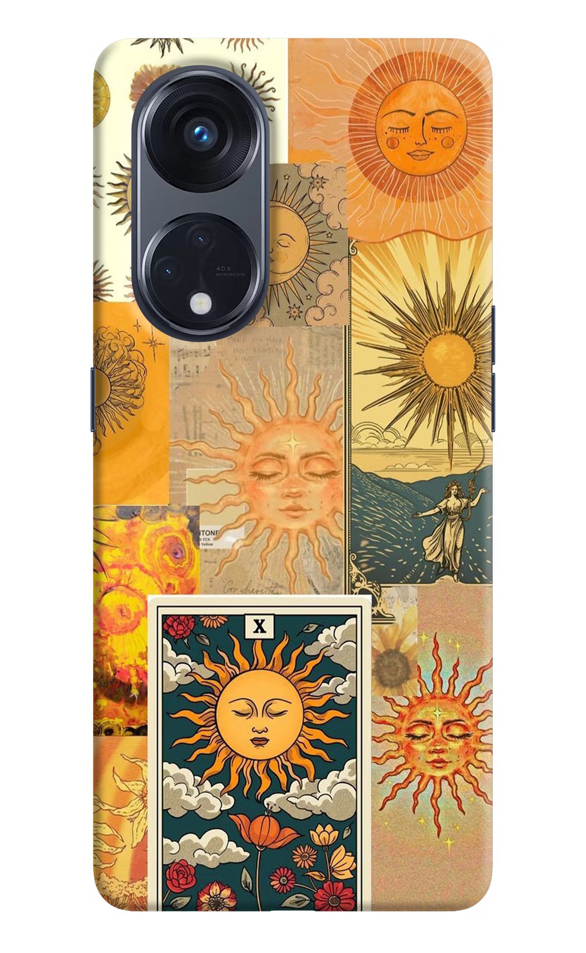 Sun Oppo Reno8 T 5G Hard Case Back Cover by Casekaro