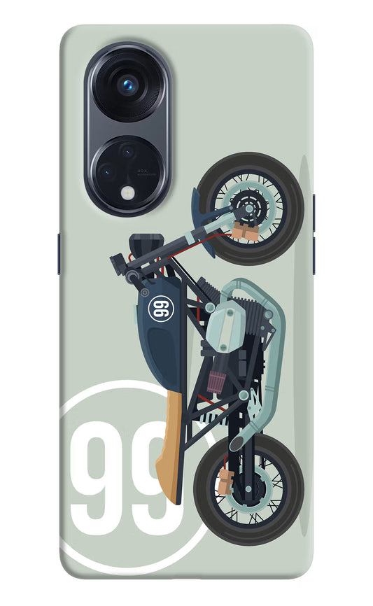 Classic Cafe Racer 99 Oppo Reno8 T 5G Hard Case Back Cover by Casekaro