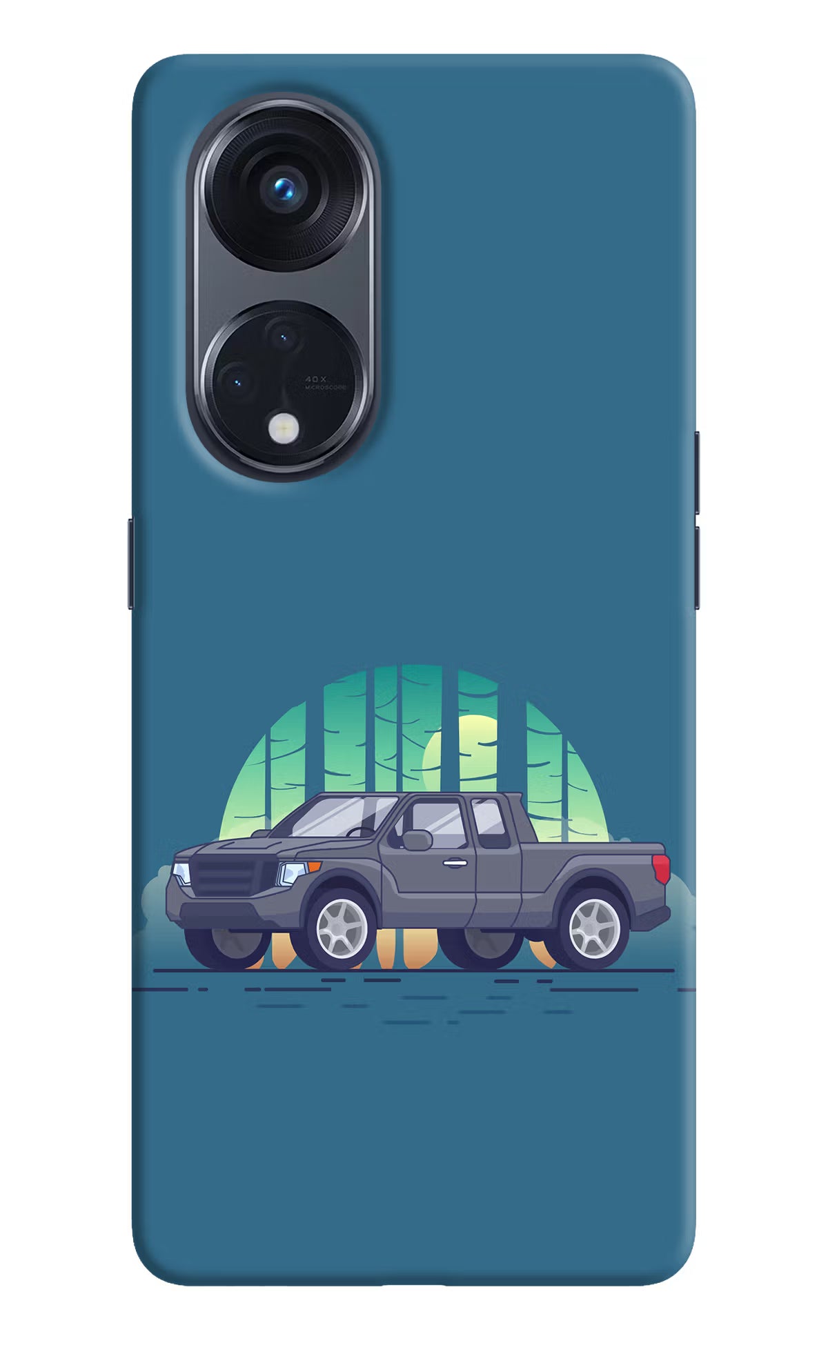 Retro Garage Vibe Oppo Reno8 T 5G Hard Case Back Cover by Casekaro