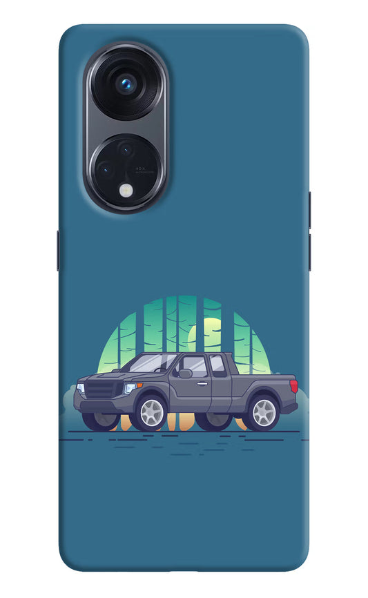 Retro Garage Vibe Oppo Reno8 T 5G Hard Case Back Cover by Casekaro