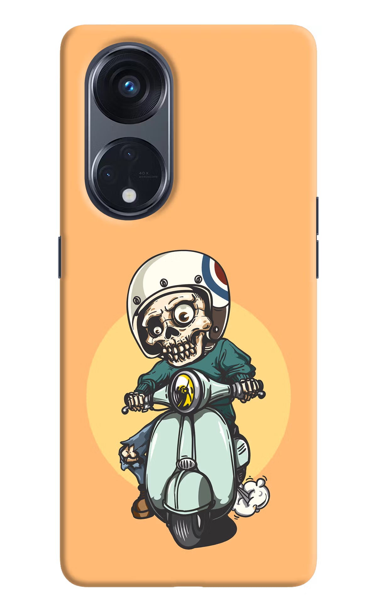 Undead Biker Oppo Reno8 T 5G Hard Case Back Cover by Casekaro