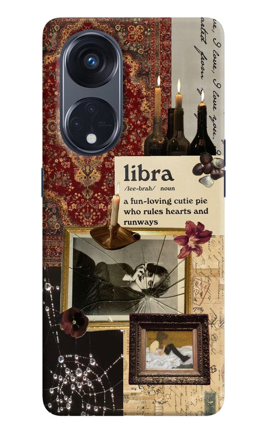 Libra Zodiac Oppo Reno8 T 5G Hard Case Back Cover by Casekaro