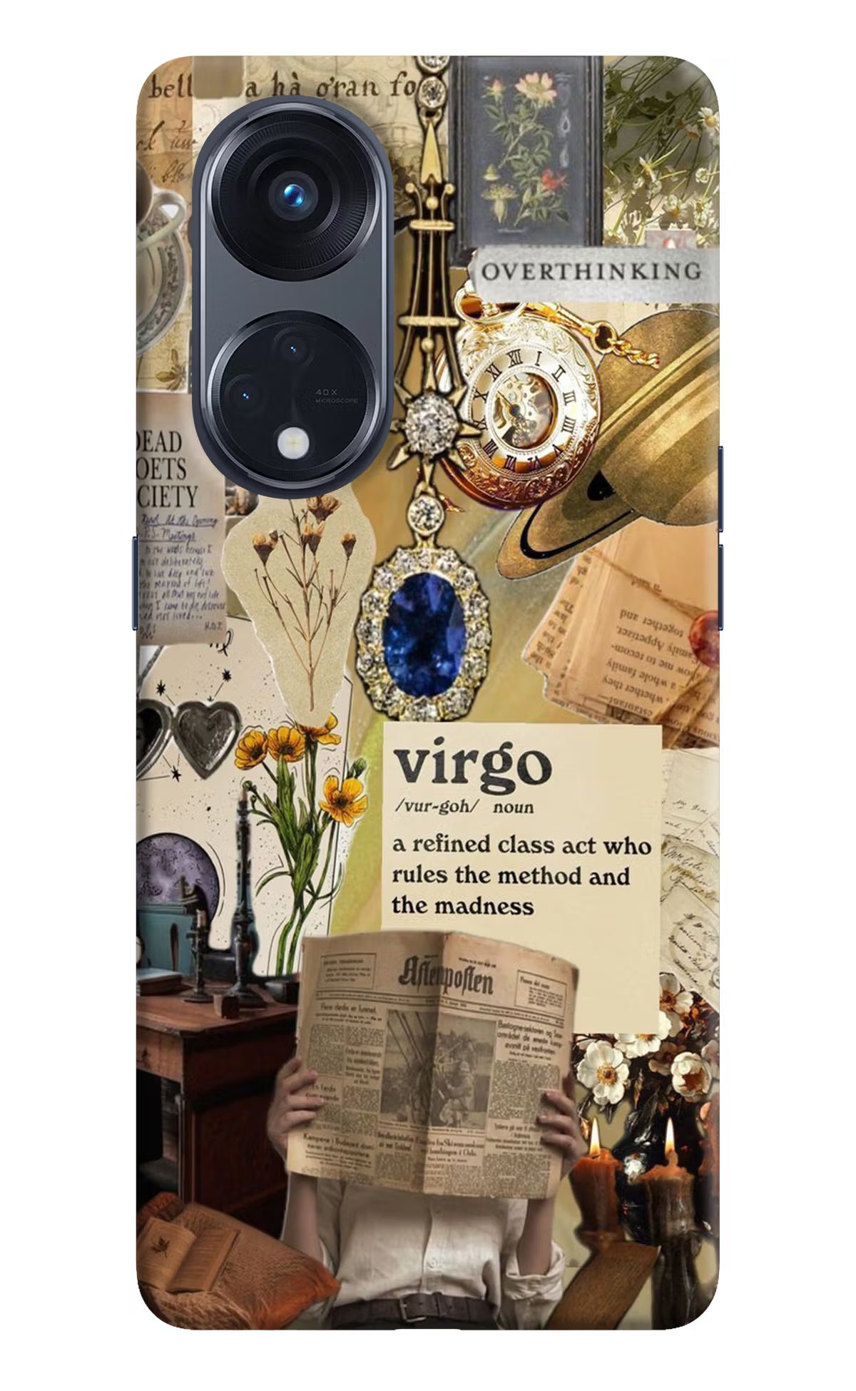 Virgo Zodiac Oppo Reno8 T 5G Hard Case Back Cover by Casekaro