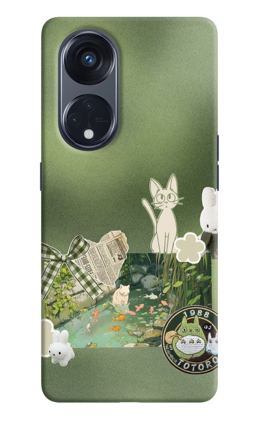 Aesthetic anime Oppo Reno8 T 5G Back Cover