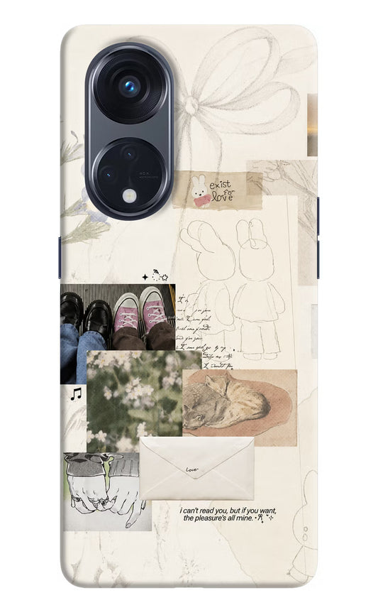 Soft Aesthetic Oppo Reno8 T 5G Back Cover