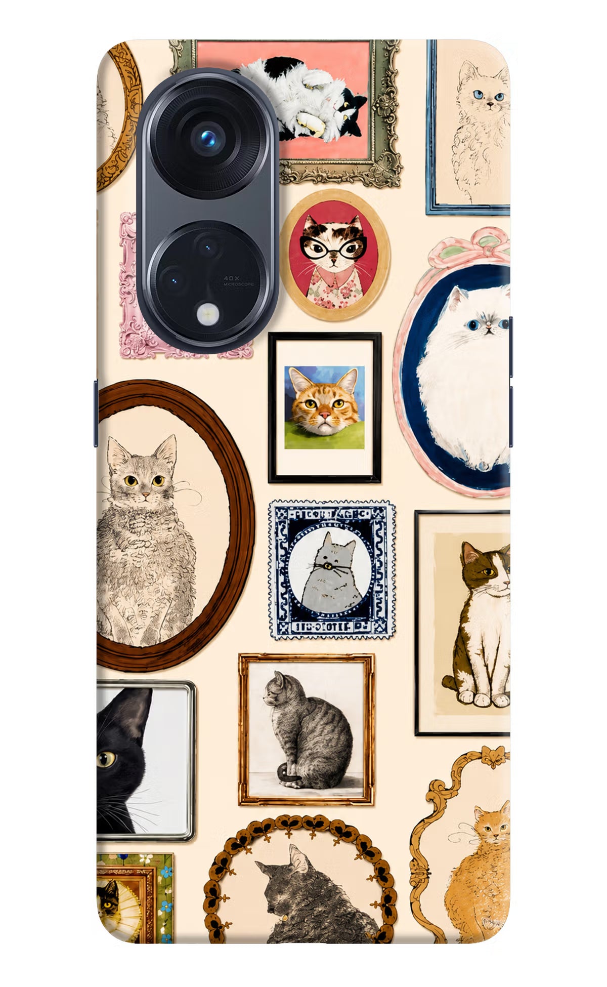 Mirror Cats Oppo Reno8 T 5G Back Cover